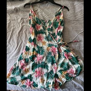 Tropical Shorts Romper